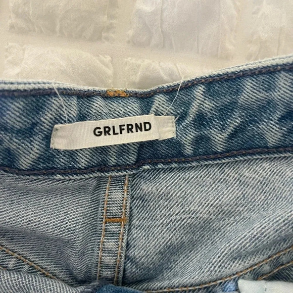 GRLFND Cindy cutoff denim shorts in silly love songs - Picture 7 of 13